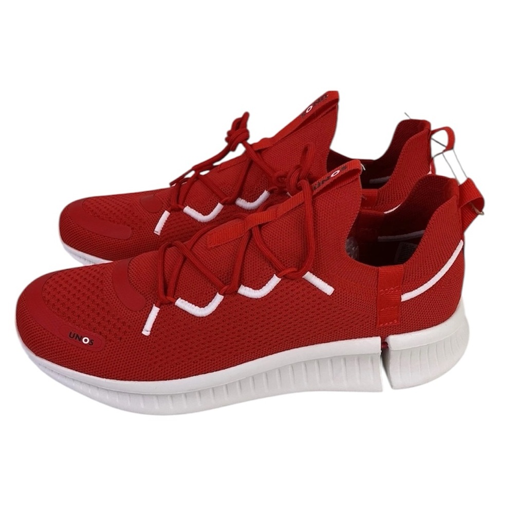 UNOS By Zs Sneakers Athletic Shoes Red Knit Unisex  M 8-9 / W 9.5-10.5